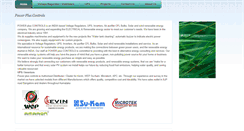 Desktop Screenshot of powerpluscontrols.in